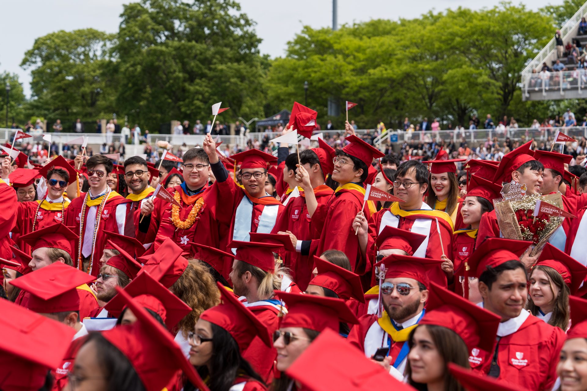 As an alumnus of Stony Brook, I always love capturing photos at commencement. Being on the field with my fellow Seawolves in this new way is a full-circle moment. And seeing the graduates’ faces filled with pride as they share the campus with their loved ones is something I look forward to each year.