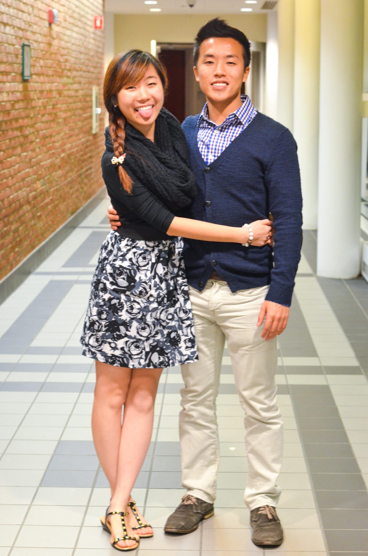 Ben and Ming at an event in the Student Activities Center.