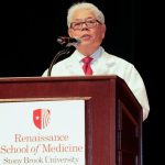 Peter Igarashi at the white coat ceremony