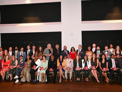 37 of the 40 Under Forty honorees around the president